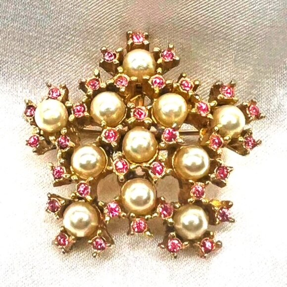 4 Vintage Pearl Brooches Bundle - Picture 3 of 5